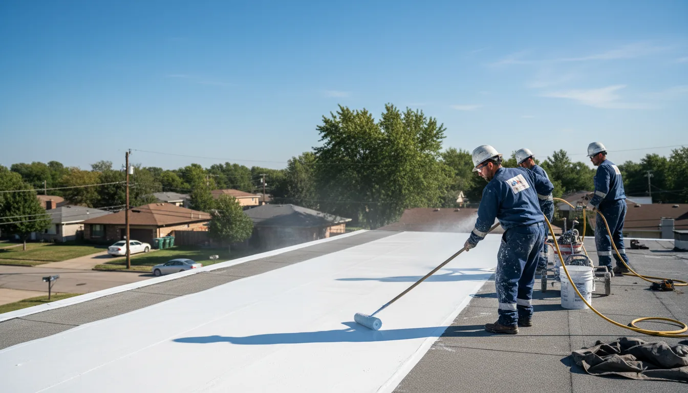Commercial roof coating in Valentines, VA near me
